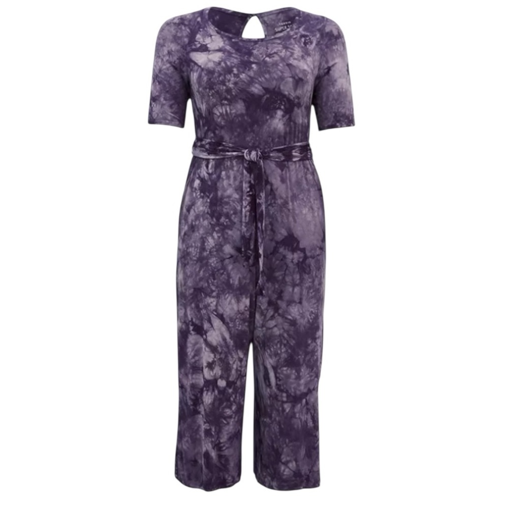 Torrid Gray Acid Wash Jumpsuit